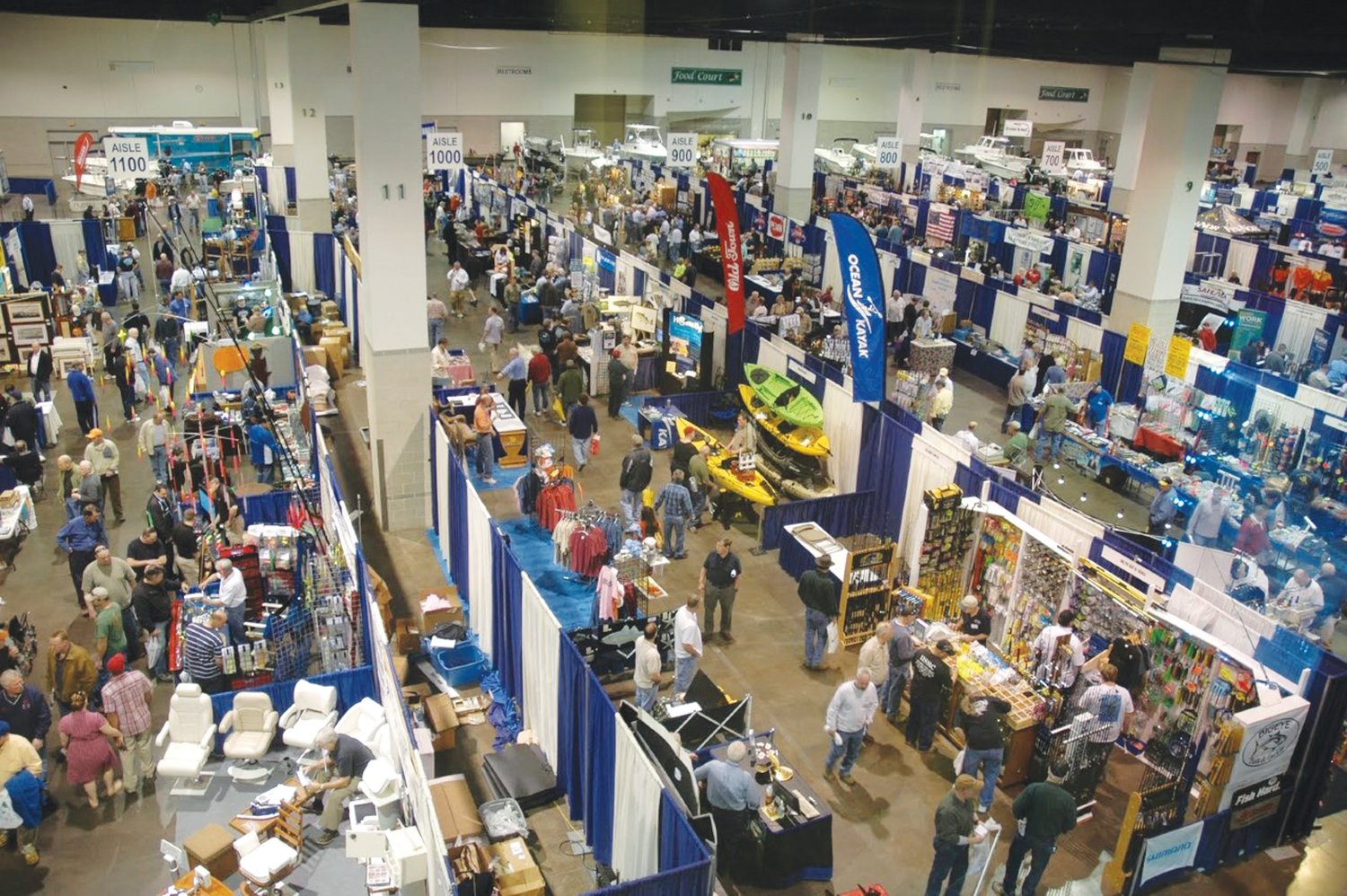 FISHING SHOW: The New England Saltwater Fishing Show, March 10-12 at the Rhode Island Convention Center, will feature 300 booths and free seminars. (Submitted photos)